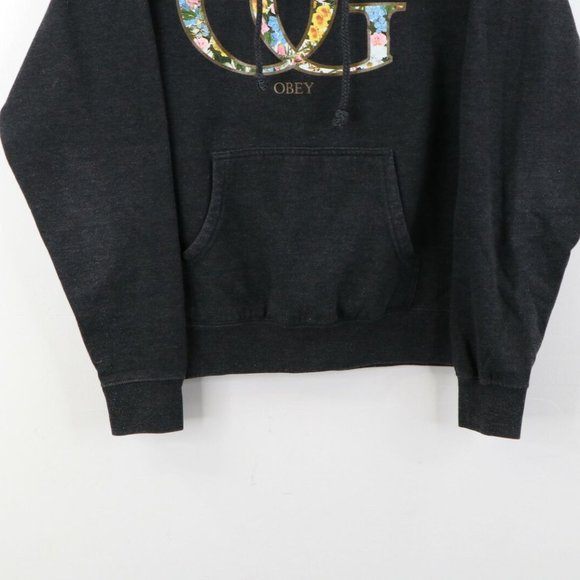 Obey Giant Floral OG Spell Out Hoodie Sweatshirt - Picture 3 of 8